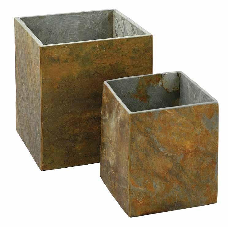 Each planter is unique slate has a naturally uneven surface, and differences in tone and texture mean that every piece is individual.