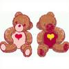 20 Two Teddy Bears Tool Blocks FN 104A Size 2.75" x 1.8" Stitches 8422 Colors 9 FN 1269B Size 1.76" x 0.