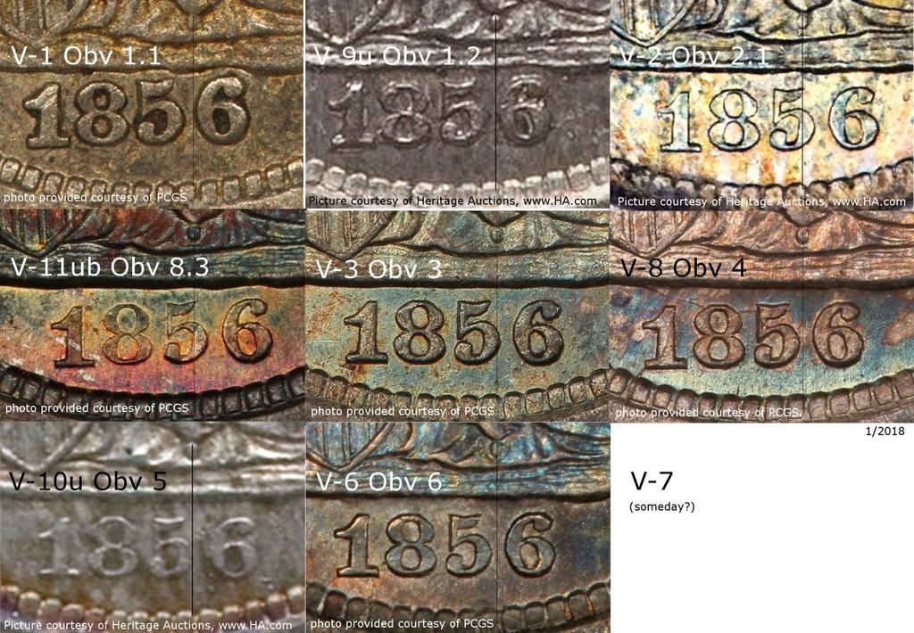 Obverse Date Positions photo array