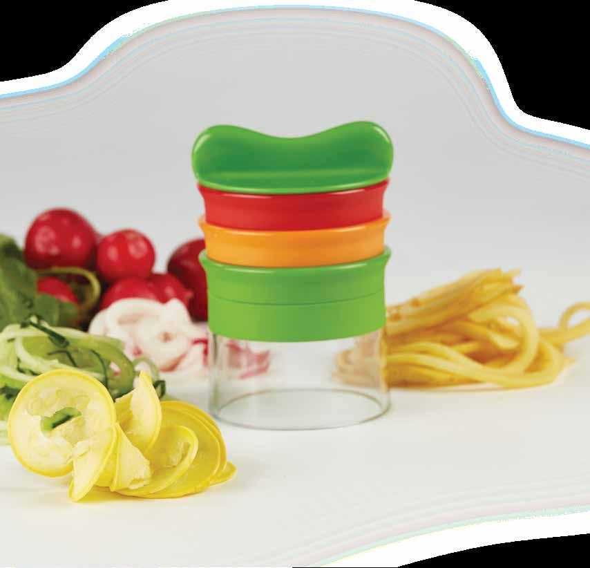 FRESH AND FABULOUS Delicious fruit & veggie spirals at home!