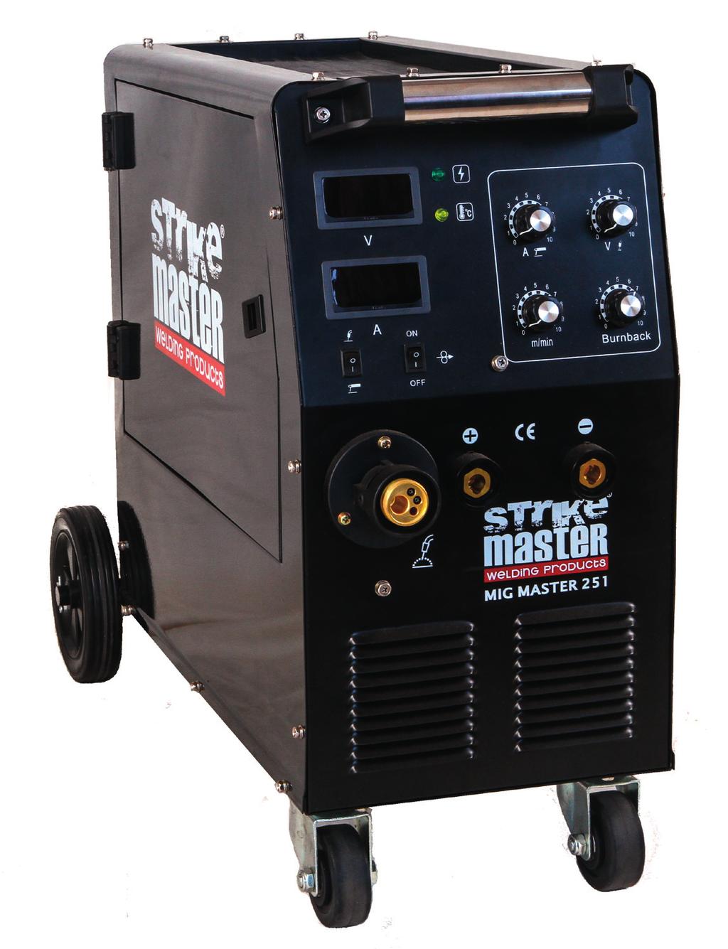 INVERTER SMMIG 251 The SMMIG 251 is a single phase 220V MIG (Metal Inert Gas) and MMA (Manual Metal Arc) welder designed and manufactured using the latest digital inverter