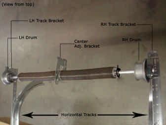 Insert 1 spacer bearing onto center of shaft and slide spring or springs on shaft.