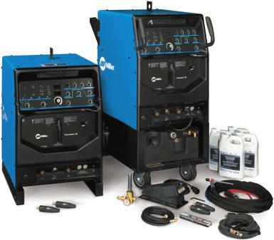 AC/DC TIG Dynasty 2 SD and DX, Heavy AC/DC TIG (GTAW) Pulsed TIG (GTAW-P) with DX model Stick (SMAW) DX shown with optional water-cooled Complete Package AC/DC TIG Syncrowave 25 DX and 35 LX Heavy