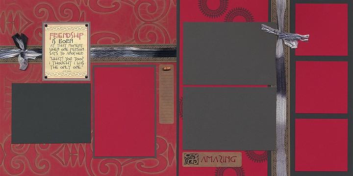 August 2013 Tribal Page 6 of 8 Layout 9 & 10 3¼x3¼ 3¼x3¼ 3¾x5 5¾x3¾ 3¼x3¼ 12x12 Red Print (LB) 12x12 Black Plain (RB) 12x12 Red Plain 4x5.25 Black Plain (From 3&4) Red Plain (From 7&8) (3) 4.25x6.