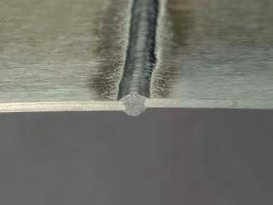 CMT process Aluminum sheet metal welding Aluminum butt weld Sheet thickness 0.