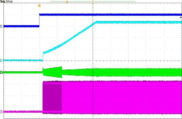 Power On through SHDN Waveform I OUT =0A V SHDN 5V/div. Figure 18.
