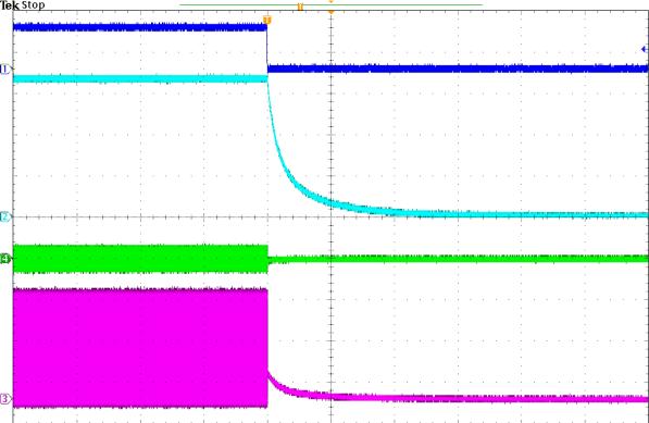80us/div. Figure 19. Power Off through SHDN Waveform Figure 20.