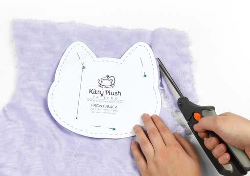 21 tips for working with plush fabrics cutting Textured minky behaves a lot like faux fur. Cutting through the fabric like usual would cut off lots of precious fur and make a huge mess.
