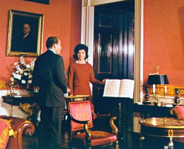 When Jackie Kennedy was First Lady, she invited all of America to see the White House. A CBS television camera crew followed Jackie Kennedy on a personal tour of the White House in 1962.