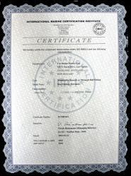 Bureau Veritas as of August 28, 2012 Tru Design have Bureau Veritas Marine Division Approval (certificate #27801/A0 BV) for Skin Fittings, Ball Valves, and Aquavalves.
