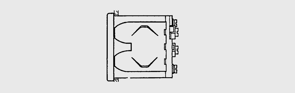 1 Technical descriptions elements for square indicators Moving-coil movement Leaf-spring mounting for panel thickness 1 to 3 mm S for panel thickness 1 to 25 mm B DIN 43 835 for panel thickness 1 to