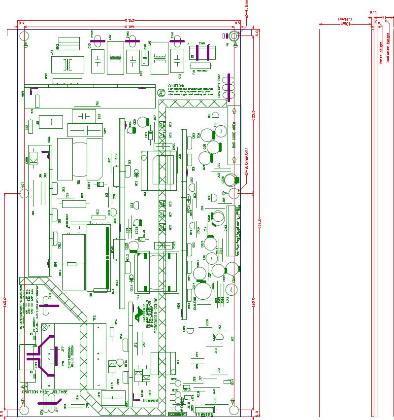 17. PCB OUTLINE DIMENSIONS : Outline :