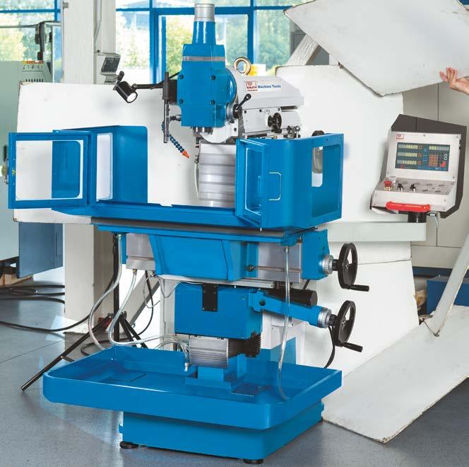 Tool Milling Machines Universal Machine Tools including 3-axis position indicator FPK 4 Travel X-axis 15.7 / 12.2 in (man. / autom.) Table dimensions 12.