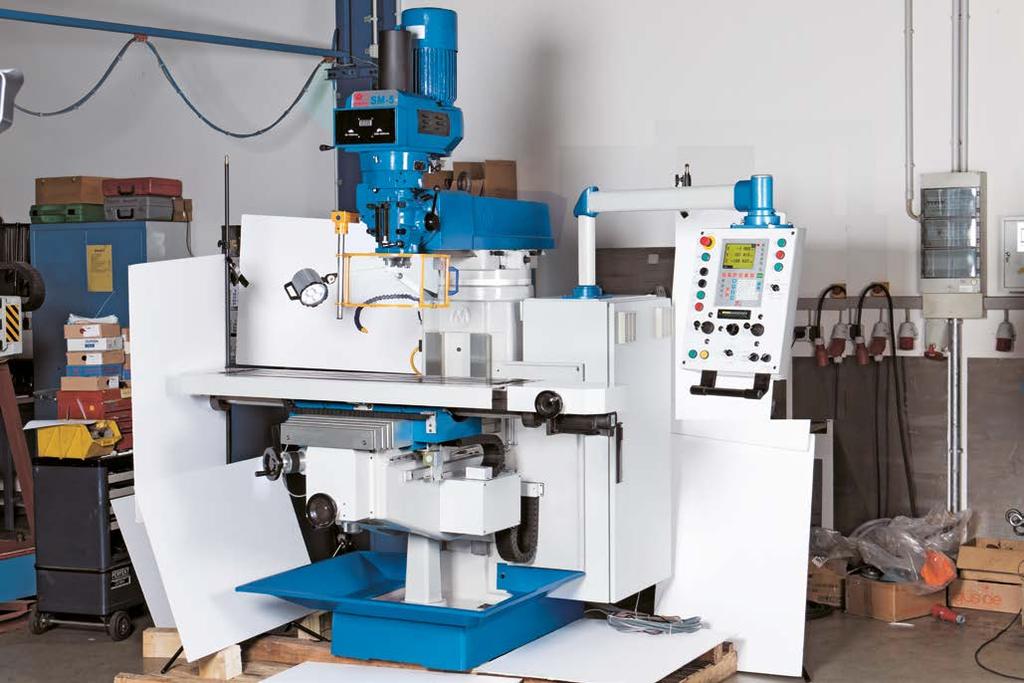 Proven Milling Machine with innovative operating concept and new feed technology The represents a new generation of conventionally operated milling machines that feature modern elements from CNC