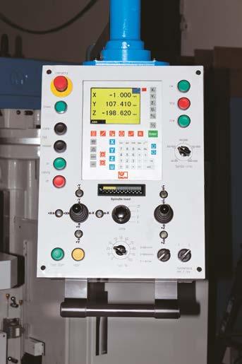 control panel with integrated X.pos Plus Position Indicator Same operation as with conventional milling machines Plus, the electronics allow additional functions that support the operator.