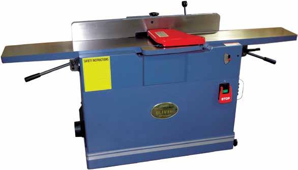 0008 8 Jointer Parallelogram w/byrd REINFORCED TABLES ensure rigidity and table flatness. GENUINE BYRD cutterhead comes standard. Model No. 0008 0008.