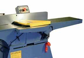 4240 10 Jointer 5HP OR 3HP MOTOR WITH TRIPLE V-BELT DRIVE delivers ample power to the cutterhead GENUINE BYRD TOOL cutterhead also available. Model No. 4240 4240.001 (3HP, 1Ph, Straight) (29/14.