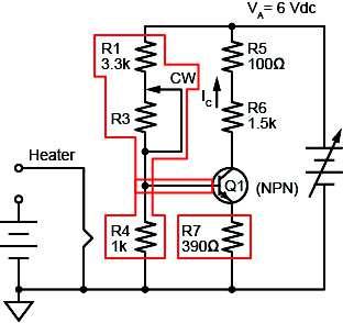 Use the voltage divider equation to calculate base voltage. V B R4 = VA R1 + R4 temperature stability.