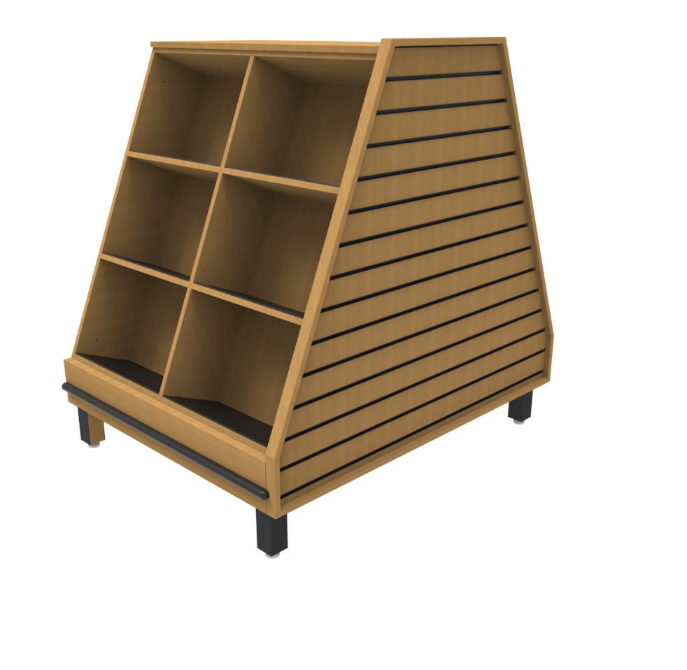 WHC SERIES CRATE STYLE ISLAND DISPLAY DO NOT EXCEED MAXIMUM WEIGHT PER SHELF Max. Weight Per Shelf Estimated Capacity Per Unit 80lbs 170 Max.
