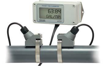 HT TF Transit Time Ultrasonic Flow Meter Technology and Specifications Operating Principle Transit time flow meters utilize two transducers which function as both ultrasonic transmitters and