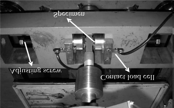 Fig. 6 : (a) section of the eccentric bush bearing and (b) section of the eccentric shaft. Fig. 7 : Contact loading system of the VCSD. each other.