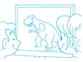 1 Look at page 26 in your Pupils Book. Then read and circle. Look at the animals! Number one is a rhino. Number two is a small elephant. Number three is a big elephant. Number four is a big hippo.
