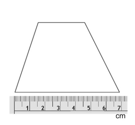 Exercise The picture shows an enlargement or reduction of a scale drawing of a trapezoid.