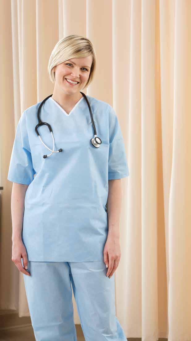 PROTECTIVE GOWNS 360 Wrap-Around Isolation Gown is easy to use, offering full comfort and range of motion while ensuring 360 of protection for the