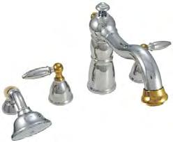 FAUCETS Justine Soft and soothing curves provide a