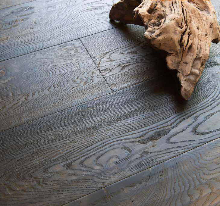 This floor s tactile surface is planed by  BARLEY FIELD LS101 Handscraped, Distressed, Stained & Hardwax Oiled FURROW HILL
