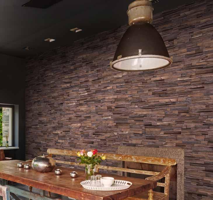 ARTISAN PL51 Thermo treated chunks of Eucalyptus wood are given a deep burnished earth tone,