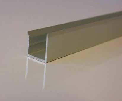 Corner and protective profiles Aluminum profile for making 90 corners with 16 mm Re-board sheets.