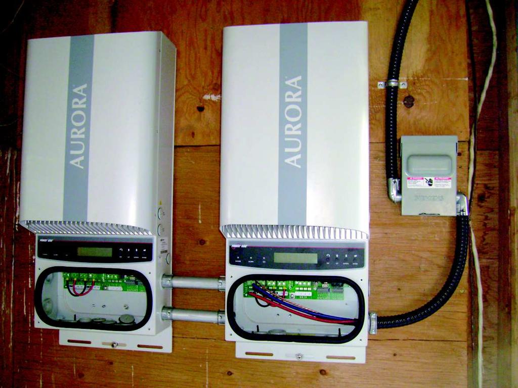 Discussion Figure 28. The solar power inverter (or the wind power inverter) is the keystone of any installation for grid-tied home energy production.