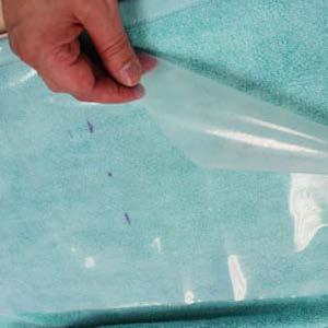 Water-soluble Topping When stitching on fabrics that have a high pile or are plush like terry cloth, fleece, microfiber plush, or faux fur, it's necessary to add one piece of lightweight