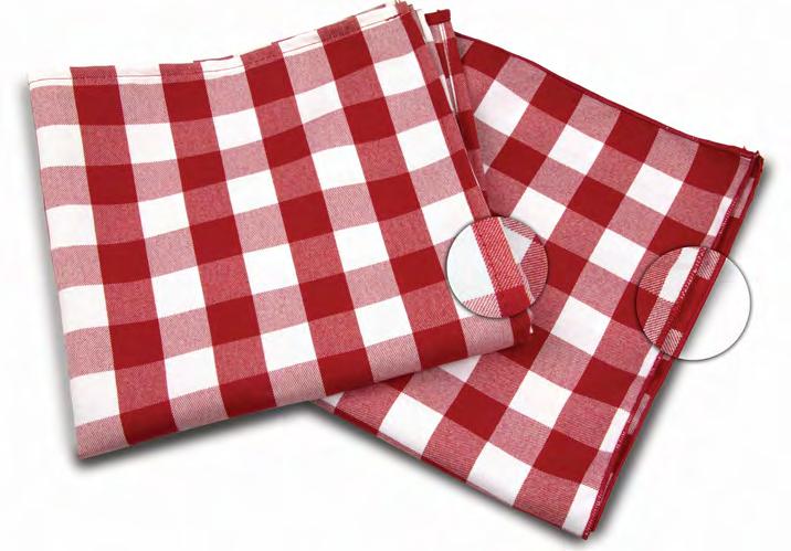 design Available in 4 different colors in both tablecloths and