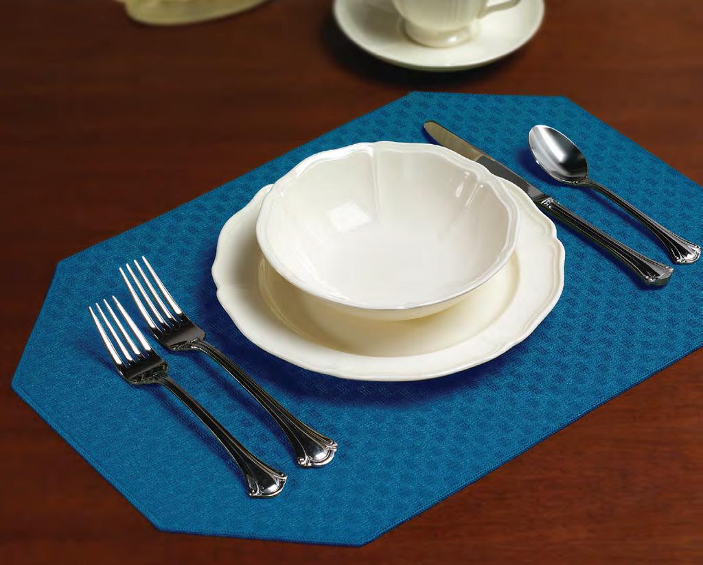 Lattice Placemats 100% Polyester 2-ply bonded fabric Available