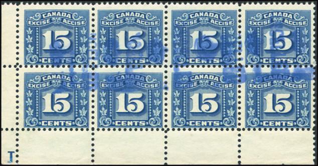 Spectacular $75 (±US60) FX75 - scarce 15c blue Excise tax.