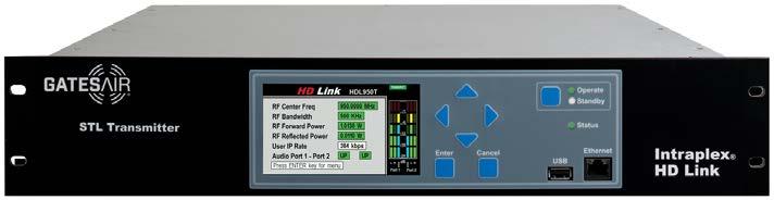 Limited connectivity No Problem If IP connectivity is an issue at your current or potential site, you no longer need to eliminate a site as a possible booster location GatesAir Intraplex HD link, a