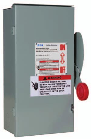 Non-Fusible 600 Vdc Wiring Diagram Ampere Rating NEMA 3R NEMA 12 NEMA 4X Lug Capacity Main and Neutral (Isolated Ground) Ground Lug NEC Rated Short Circuit Current (ISC) B Non-Fused Construction 30
