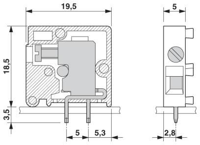 Diagrams/Drawings Drilling plan/solder pad geometry