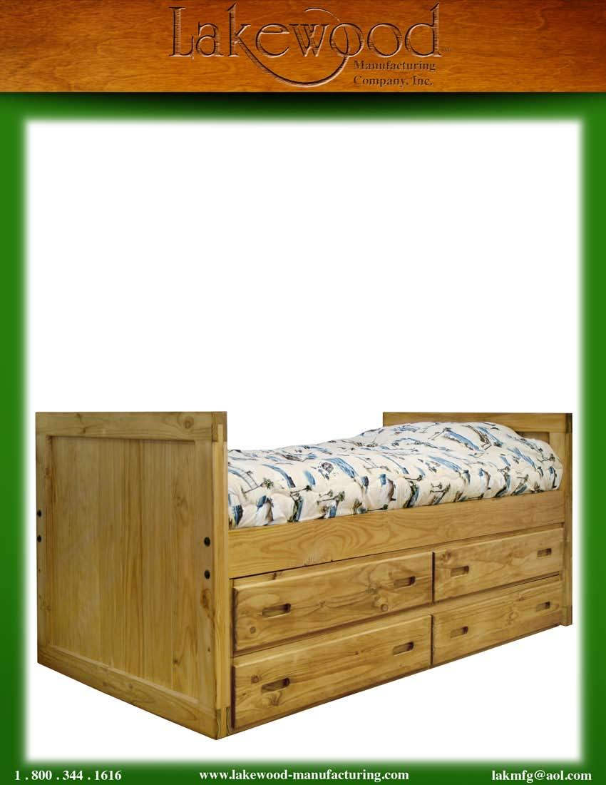 Admiral s Bed w/ Four Drawers