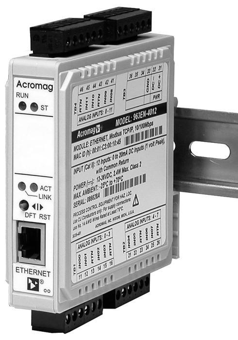 BusWorks 900EN Series Modbus TCP/IP 10/100M Industrial Ethernet I/O