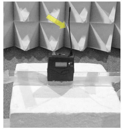 ECC REPORT 245 - Page 47 Unmounted body worn transmitter 1800 MHz (P=10mW) Figure 23: Device under test at Styrofoam block Figure 24: Polar pattern of