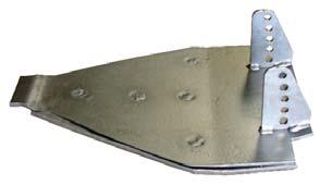 The plate can be cut, bent or rolled to accommodate uses such as skid shoes and liners. CLAD PLATE comes in several thicknesses.