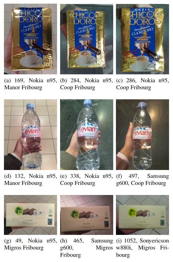 FPID can be used for the product identification task. By comparing the visual content of the image, we return a list of similar products with their information.