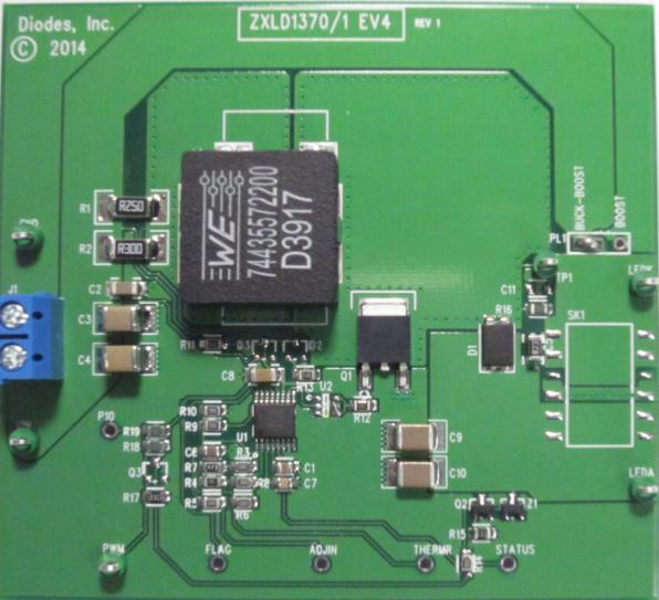 General Description The ZXLD1370/1 EV4 1.5A board uses the Buck- Boost topology working at Boundary Conduction Mode.