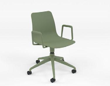 The Polypropylene seat shell has subtle edge details, a soft texture and just the right amount of flex, all of which combine to provide a tactile and satisfying sitting experience.