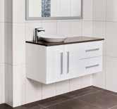 Tops available: > Symphony Solid Surface with Marquis Oval/Quadra undercounter basins > Caesarstone & Silestone with Marquis Marquis Oval/Quadra undercounter basins > Solid Timber with Marquis above