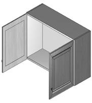 Wall Cabinets On this page: Standard cabinets " deep Single-door cabinets are left-hinged; cabinets are flipped during installation for right-hinge applications Single-door cabinets are shown