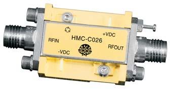 5 db @ 8 GHz Spurious-Free Operation Regulated Supply and Bias Sequencing Hermetically Sealed Module Field Replaceable SMA connectors -55 C to +85 C Operating Temperature General Description The